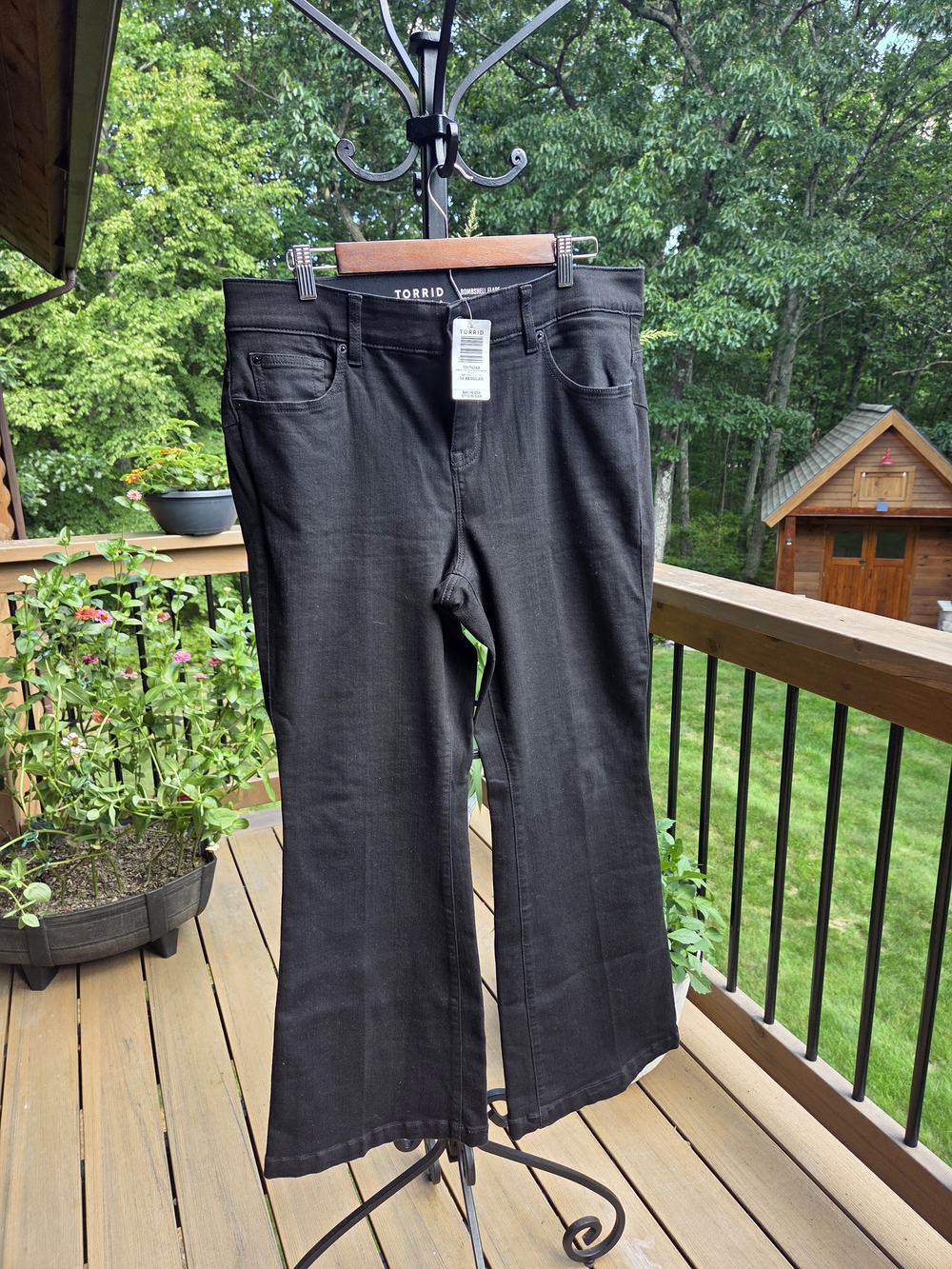 torrid Black Flare Jeans - Stretch Wide Leg Denim